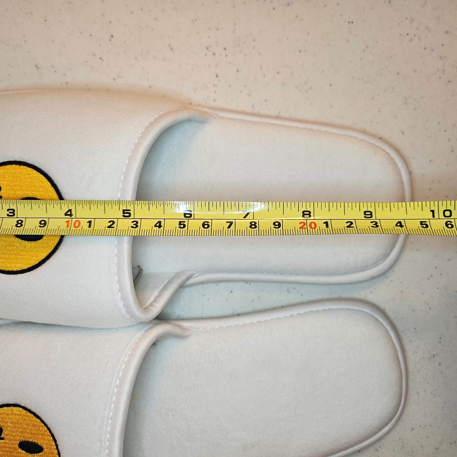 Drew House Mascot Slippers Mens S M White Justin Bieber Smiley Face Slip On Nwt — image 5 of 8